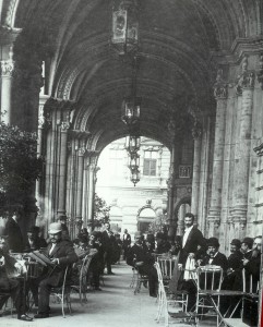 men_enjoying_cafe_society_in_Budapest men enjoying cafe society in Budapest
